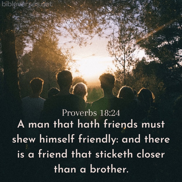 Proverbs 18:24 - Bibleverses.net